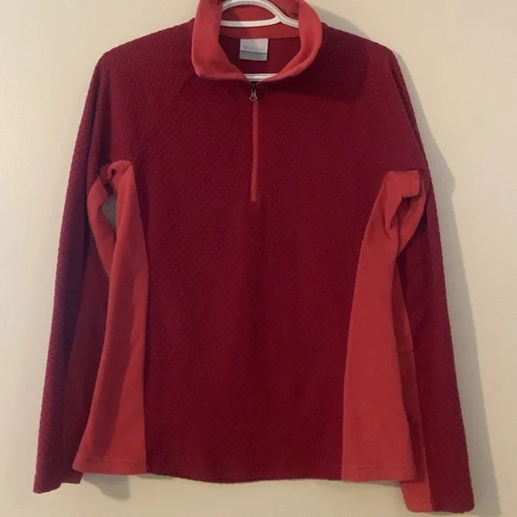 Columbia Fleece Quarter Zip Jacket Sweater- Women’s Size Small - Picture 2 of 7